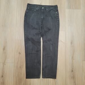 Levi's 541 Jeans 34x32 Athletic Taper Mens Black Stretch Fit Denim Levis